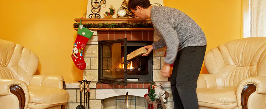Rusted Metal Fireplace Restoration in Bristol, Virginia
